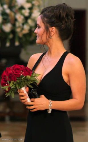 Danica-McKellar-Sexy-Black-Dress-Mancation-2012