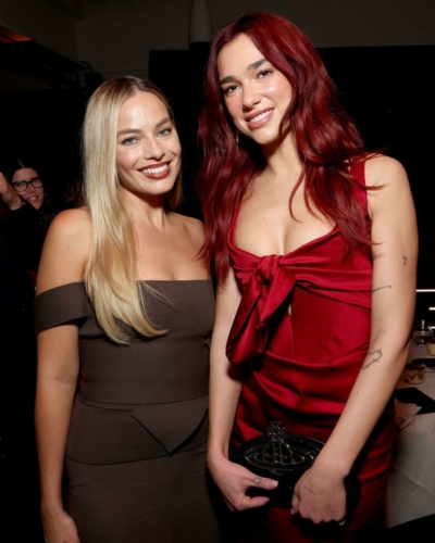 singer Dua Lipa & actress Margot Robbie