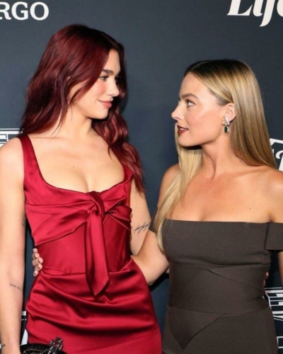 singer Dua Lipa & actress Margot Robbie