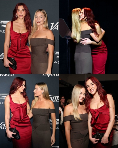 singer Dua Lipa & actress Margot Robbie