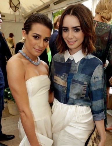 Lea Michele & Lily Collins